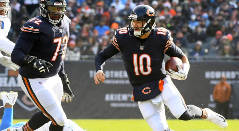 Bears quarterback Mitchell Trubisky (10) Bears quarterback Mitchell Trubisky (10)