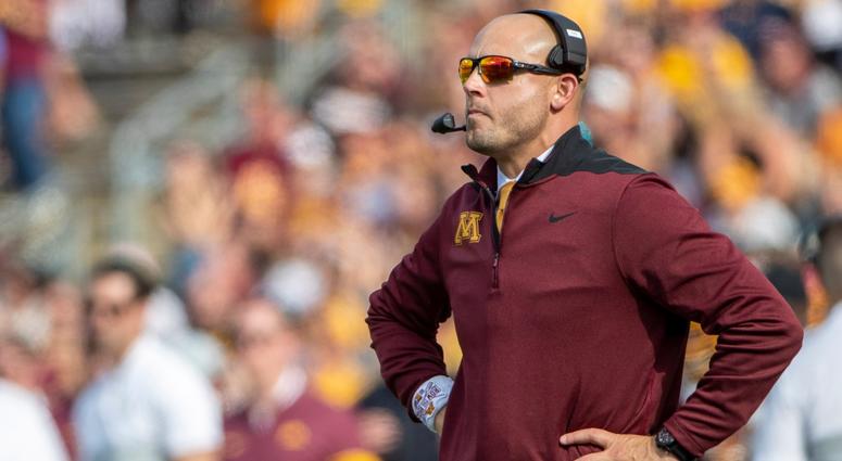 Minnesota coach P.J. Fleck Minnesota coach P.J. Fleck