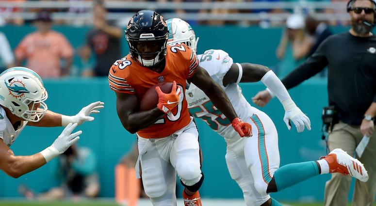Bears running back Tarik Cohen Bears running back Tarik Cohen