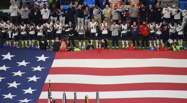 The New England Patriots at Super Bowl LII. The New England Patriots at Super Bowl LII.