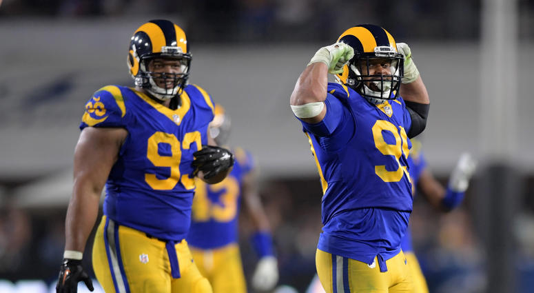 Rams defensive linemen Ndamukong Suh, left, and Aaron Donald Rams defensive linemen Ndamukong Suh, left, and Aaron Donald