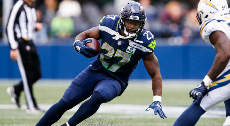 Mike Davis, then with the Seahawks Mike Davis, then with the Seahawks