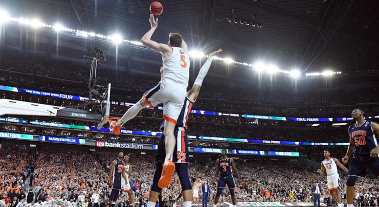 Virginia guard Kyle Guy is fouled with 0.6 seconds left in his team's win in the Final Four. Virginia guard Kyle Guy is fouled with 0.6 seconds left in his team's win in the Final Four.