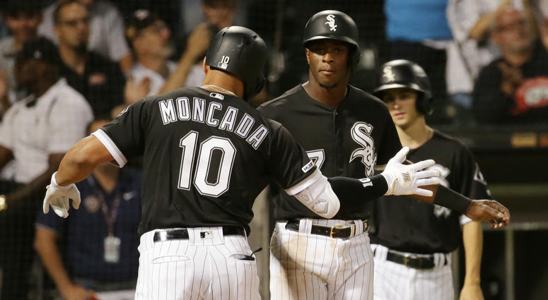 White Sox third baseman Yoan Moncada, left, and shortstop Tim Anderson White Sox third baseman Yoan Moncada, left, and shortstop Tim Anderson