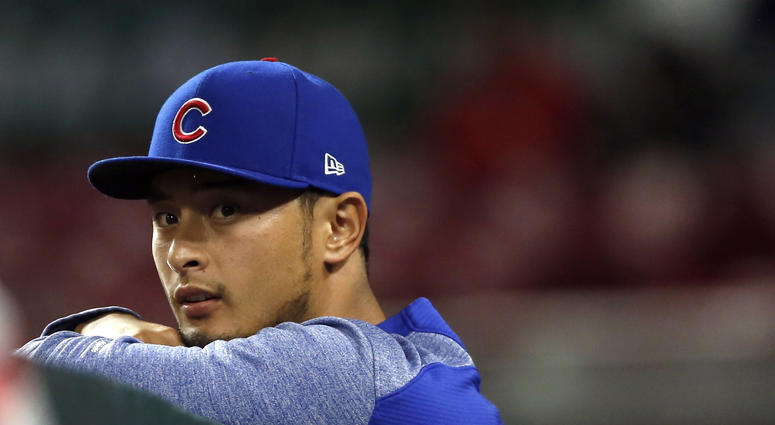 Cubs right-hander Yu Darvish Cubs right-hander Yu Darvish