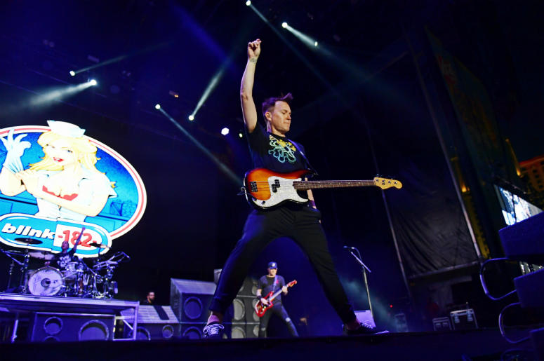 Mark Hoppus of Blink-182 performs Mark Hoppus of Blink-182 performs