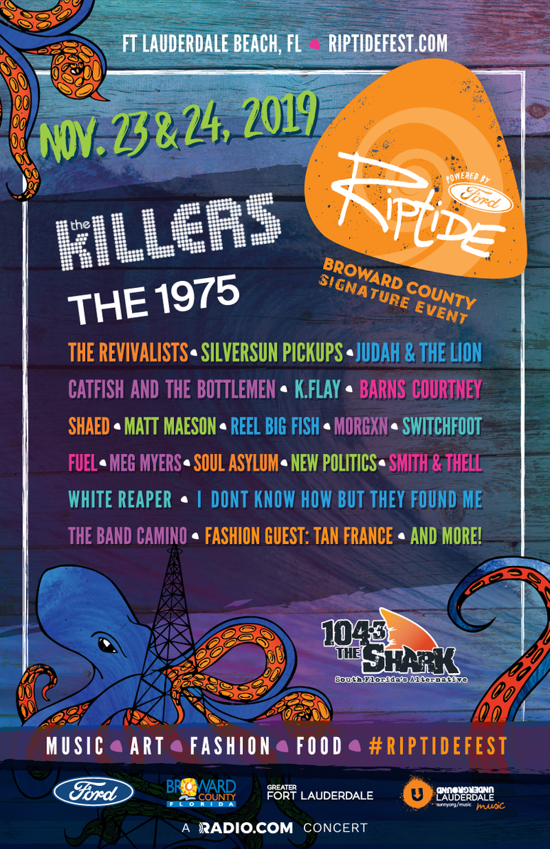 Riptide Music Festival 2019 Lineup! Featuring The Killers, The 1975, The Revivalists and Many More! Riptide Music Festival 2019 Lineup! Featuring The Killers, The 1975, The Revivalists and Many More!