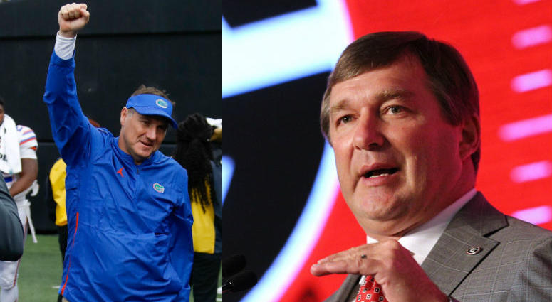 UF's Dan Mullen and UGA's Kirby Smart, SEC football