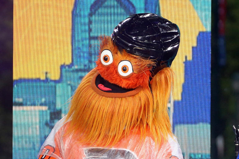 Gritty PHILADELPHIA, PA - JUNE 13: Philadelphia Flyers mascot Gritty attends ABC's "Good Morning America" Live From Philadelphia broadcast at the steps of the Philadelphia Art Museum on June 13, 2019 in Philadelphia, Pennsylvania.
