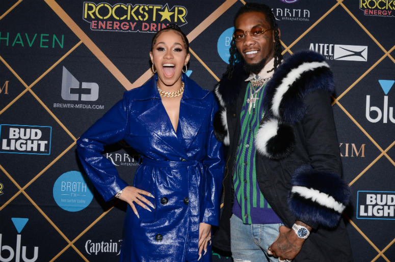 Cardi B and Offset at the 2018 American Music Awards at the Microsoft Theatre on October 9, 2018 in Los Angeles, California. Cardi B and Offset at the 2018 American Music Awards at the Microsoft Theatre on October 9, 2018 in Los Angeles, California.