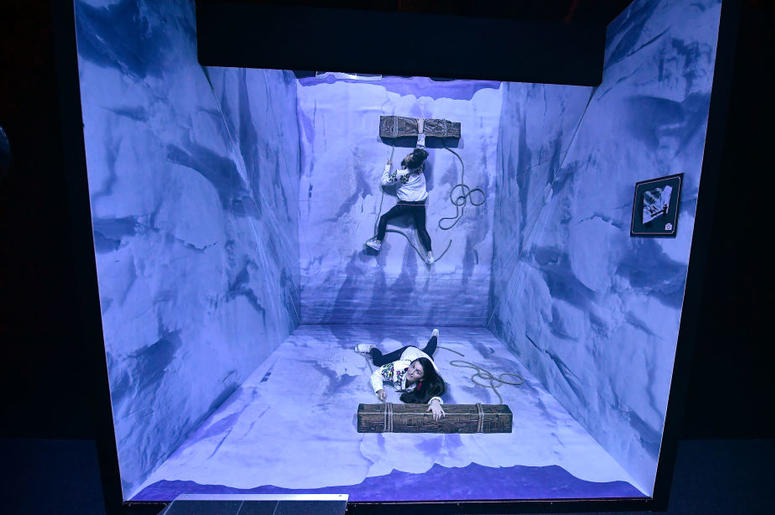Invited guests use some of the interactive displays at the Game Of Thrones: The Touring Exhibition launch at Titanic Exhibition Centre on April 10, 2019 in Belfast, Northern Ireland. Invited guests use some of the interactive displays at the Game Of Thrones: The Touring Exhibition launch at Titanic Exhibition Centre on April 10, 2019 in Belfast, Northern Ireland.