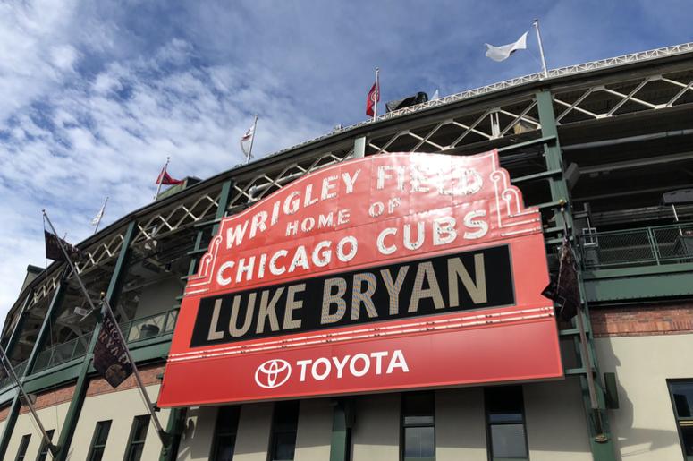 Luke Bryan | Wrigley Field Sign Luke Bryan | Wrigley Field Sign