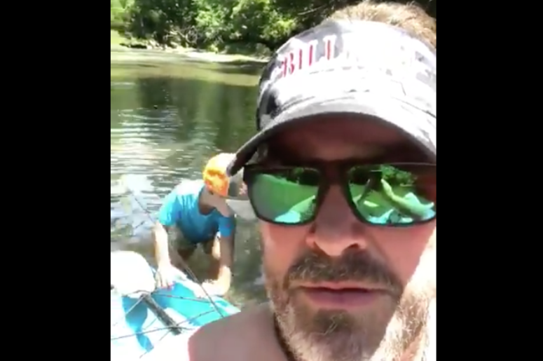 Lee Brice & his son fishing Lee Brice & his son fishing