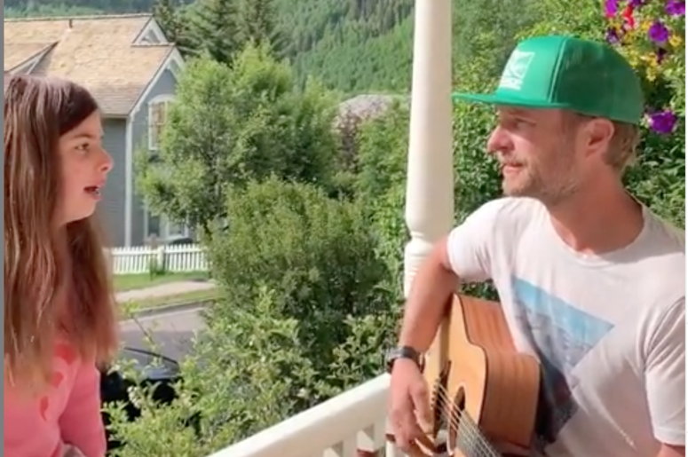 Dierks Bentley and his daughter Evie Dierks Bentley and his daughter Evie