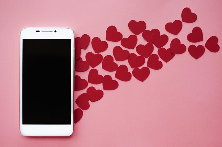 smartphone heart smartphone heart