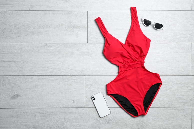 Swimsuit and A Smartphone Swimsuit and A Smartphone