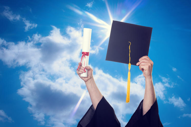 Cap and Gown In Air Cap and Gown In Air