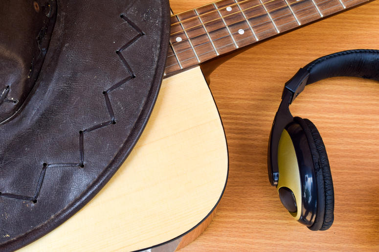 Cowboy Hat Guitar Headphones Cowboy Hat Guitar Headphones