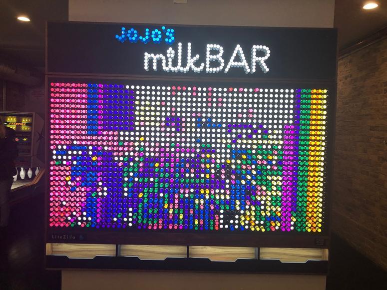 Jojo's Milk Bar / Lite-Brite Art Jojo's Milk Bar / Lite-Brite Art