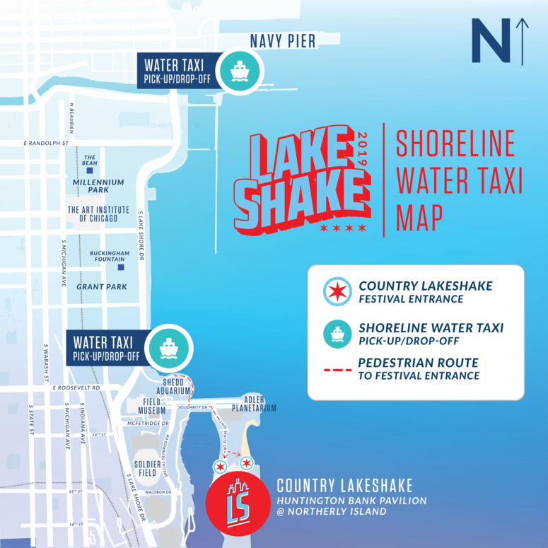 LS Water Taxi Map LS Water Taxi Map