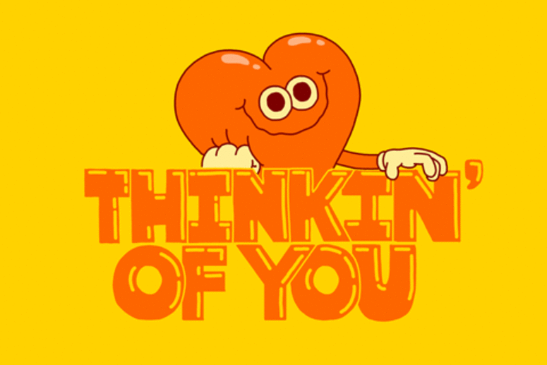 "Thinking of You" heart "Thinking of You" heart