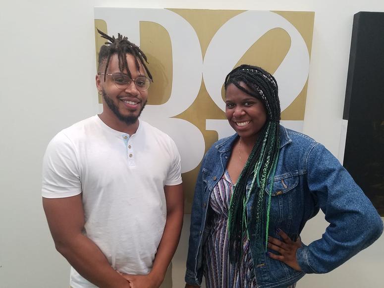 Donte Miller and Harriett Williams, of Village Micro Fund, participated in the training program Donte Miller and Harriett Williams, of Village Micro Fund, participated in the training program