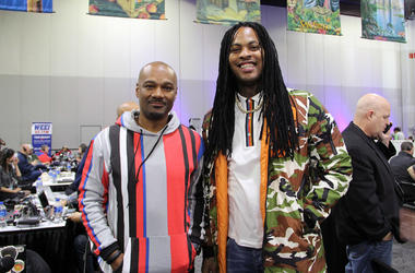 V-103's Big Tigger interviews Waka Flocka Flame during Super Bowl Experience in Atlanta. V-103's Big Tigger interviews Waka Flocka Flame during Super Bowl Experience in Atlanta.