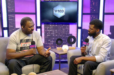 JR of V-103's The Morning Culture talks to former NFL linebacker Willie Blackwell JR of V-103's The Morning Culture talks to former NFL linebacker Willie Blackwell