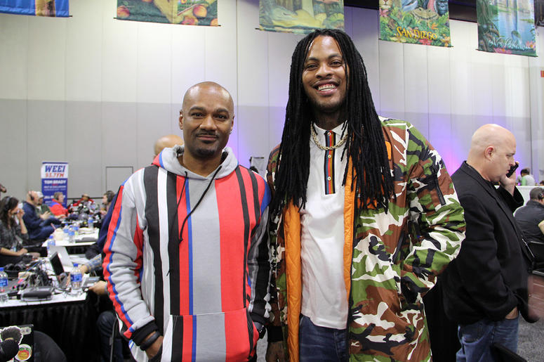 V-103's Big Tigger interviews Waka Flocka Flame during Super Bowl Experience in Atlanta. V-103's Big Tigger interviews Waka Flocka Flame during Super Bowl Experience in Atlanta.