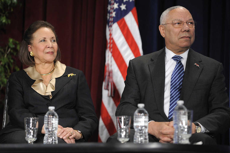 Alma and Colin Powell Alma and Colin Powell