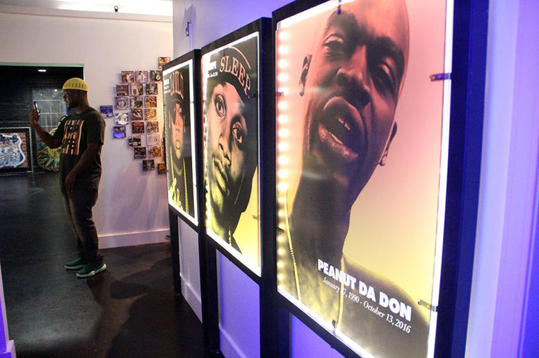 Photos of murdered trap rappers Peanut Da Don, Lil' Snupe and Doe B inside T.I.'s Trap Music Museum Photos of murdered trap rappers Peanut Da Don, Lil' Snupe and Doe B inside T.I.'s Trap Music Museum