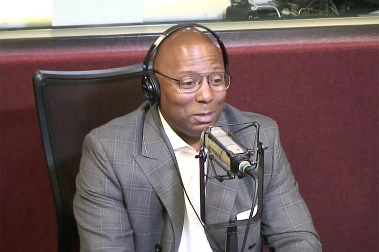 Dr. Gregory Lunceford visits V-103's Frank and Wanda In The Morning Dr. Gregory Lunceford visits V-103's Frank and Wanda In The Morning