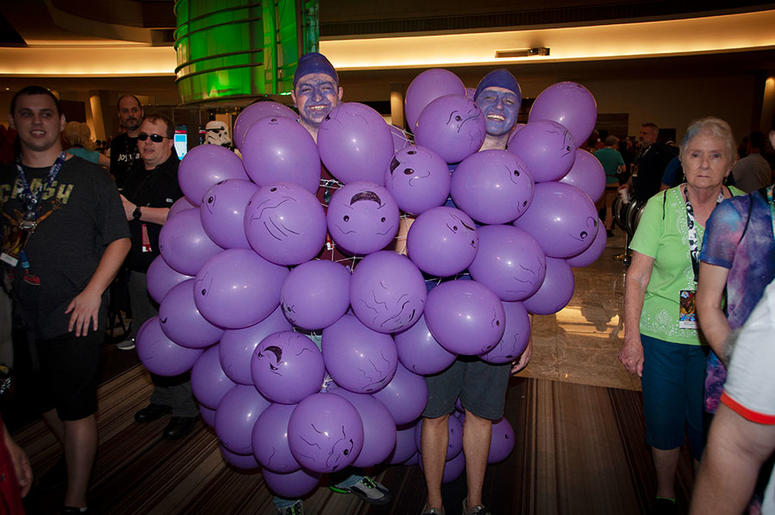 Dragon Con attendees together as grapes Dragon Con attendees together as grapes