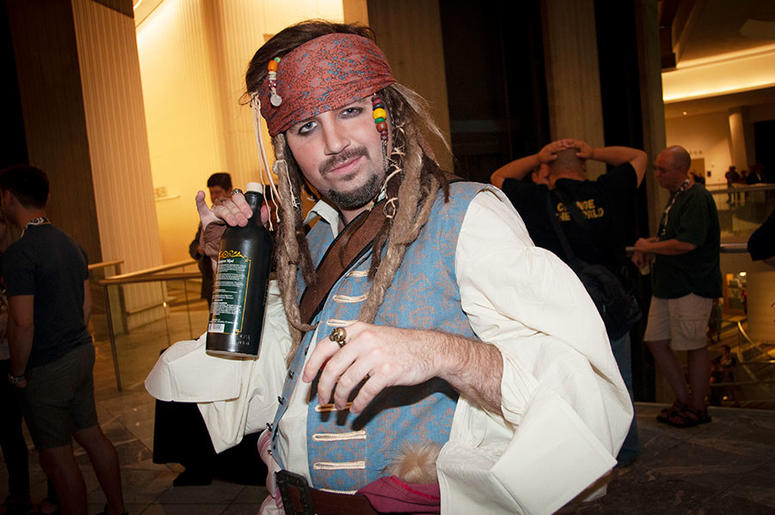 A Jack Sparrow cosplayer at Dragon Con A Jack Sparrow cosplayer at Dragon Con