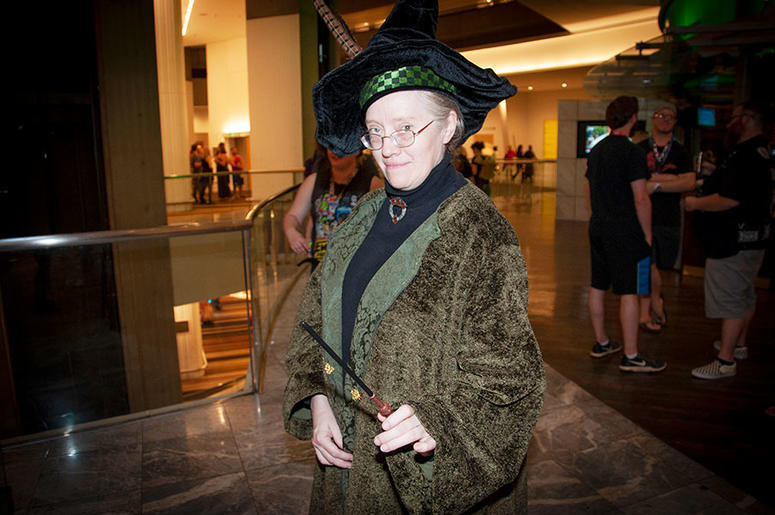 A cosplayer as Professor McGonagall of Harry Potter at Dragon Con A cosplayer as Professor McGonagall of Harry Potter at Dragon Con