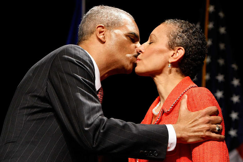 Eric Holder and wife Sharon Malone Eric Holder and wife Sharon Malone