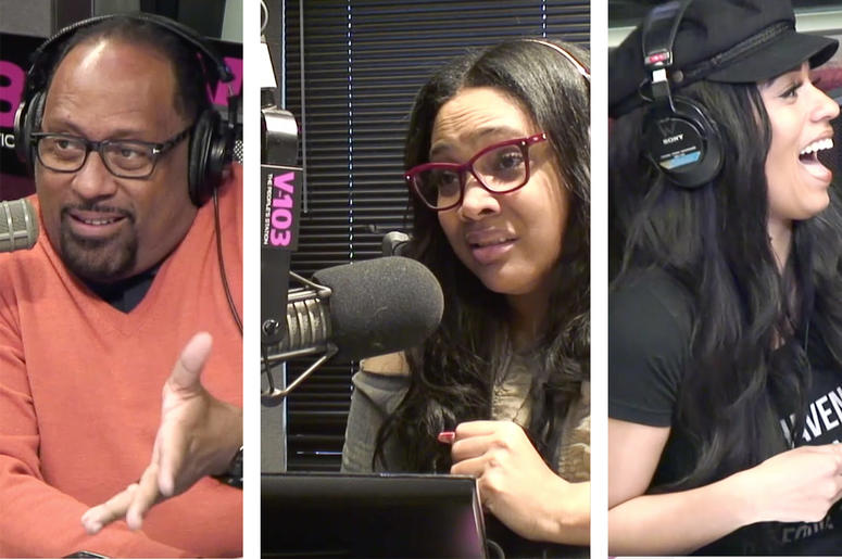 Frank Ski, Monie Love and Melyssa Ford discuss male infidelity in relationships on V-103 Frank Ski, Monie Love and Melyssa Ford discuss male infidelity in relationships on V-103