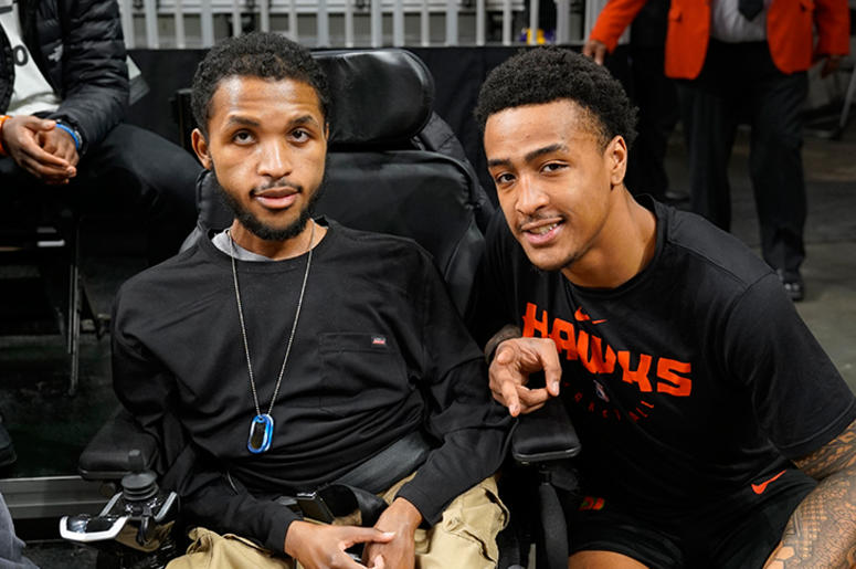 Delbert Madison and John Collins Atlanta Hawks