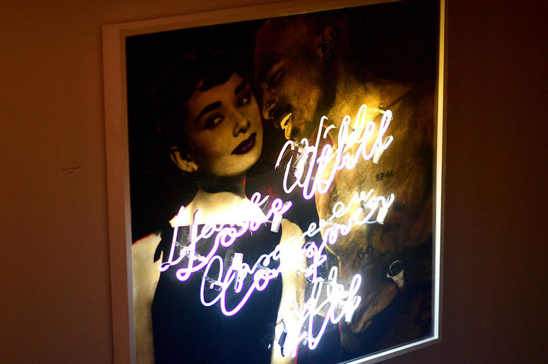 Artwork by D.L. Warfield at his "My Favorite Things" Art Exhibit in Atlanta; November 30, 2018. Artwork by D.L. Warfield at his "My Favorite Things" Art Exhibit in Atlanta; November 30, 2018.