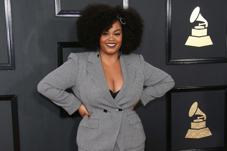 Jill Scott arrives at the 59th Annual Grammy Awards at Staples Center Jill Scott arrives at the 59th Annual Grammy Awards at Staples Center