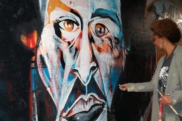 Kaepernick artwork by Charmaine Minniefield Kaepernick artwork by Charmaine Minniefield