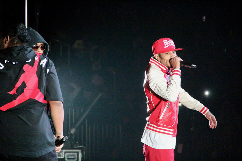 Bone Thugs-N-Harmony perform at Atlanta's State Farm Arena during the Puff Puff Pass Tour Bone Thugs-N-Harmony perform at Atlanta's State Farm Arena during the Puff Puff Pass Tour