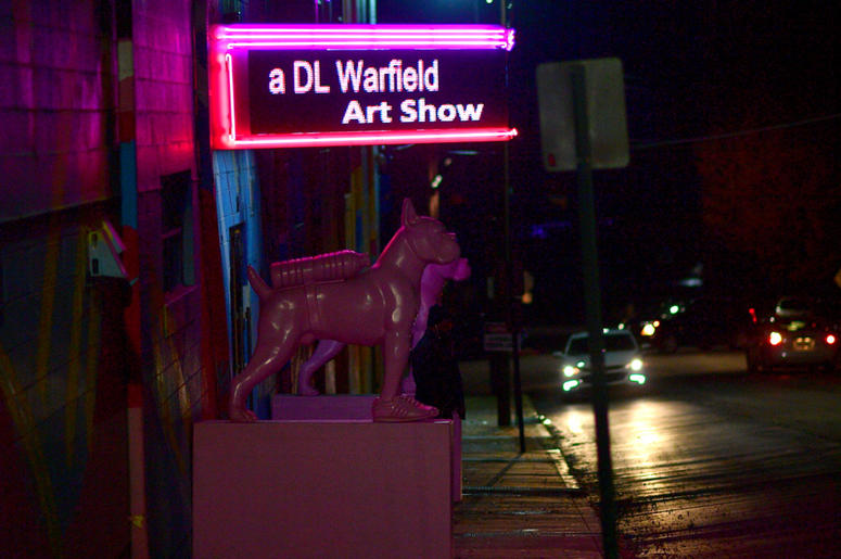 Outside the Westside Cultural Arts Center during D.L. Warfield's "My Favorite Things" art exhibit on November 30, 2018, in Atlanta. Outside the Westside Cultural Arts Center during D.L. Warfield's "My Favorite Things" art exhibit on November 30, 2018, in Atlanta.
