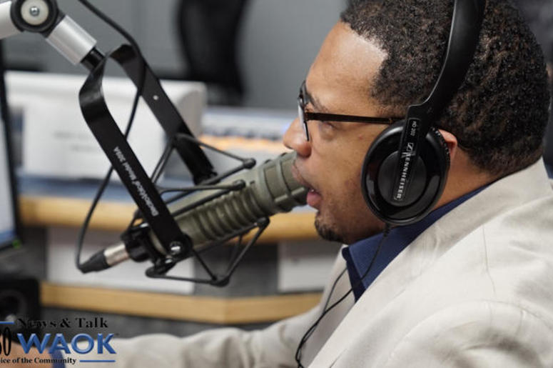 Rashad Richey in the WAOK studios Rashad Richey in the WAOK studios