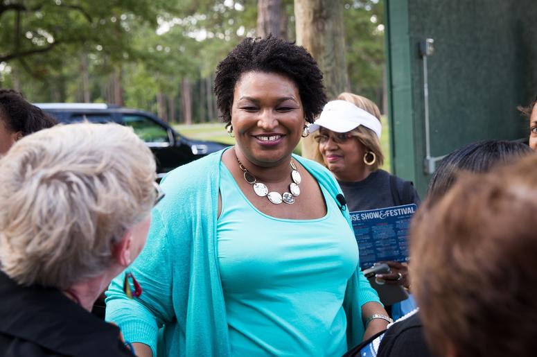 Democratic nominee for Georgia Governor Stacey Abrams is seen during a campaign stop in Albany, GA.