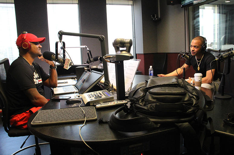 Big Tigger interviews T.I. in the studios of V-103 in Atlanta Big Tigger interviews T.I. in the studios of V-103 in Atlanta