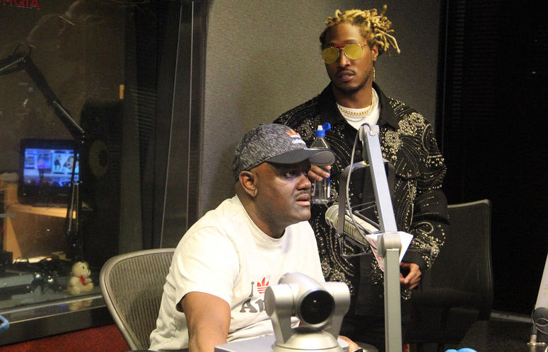 Greg Street and Future at V-103 Atlanta on October 18, 2018 Greg Street and Future at V-103 Atlanta on October 18, 2018