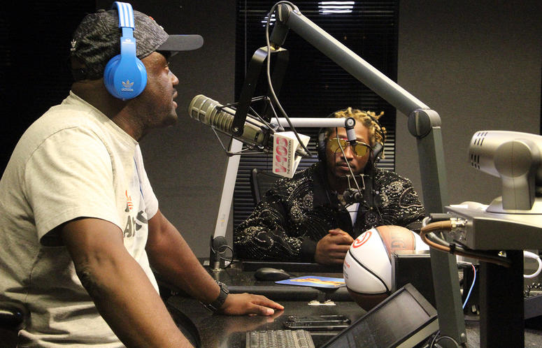 Greg Street and Future at V-103 Atlanta on October 18, 2018 Greg Street and Future at V-103 Atlanta on October 18, 2018