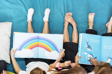 Kids reading Kids reading