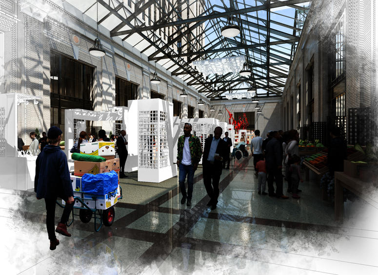 Michigan Central Station Rendering Michigan Central Station Rendering